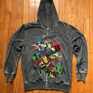 Boys Marvel zip up hoodie